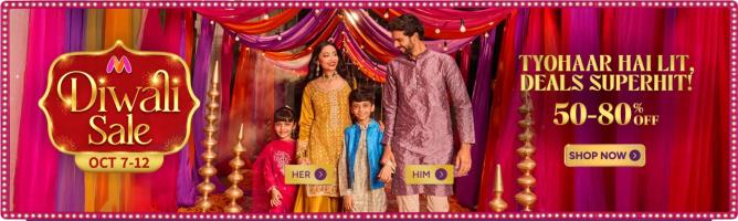 Myntra Diwali Sale 2025: Get 50% - 80% Off on Clothing & Fashion Apparels [7th-12th Octob...